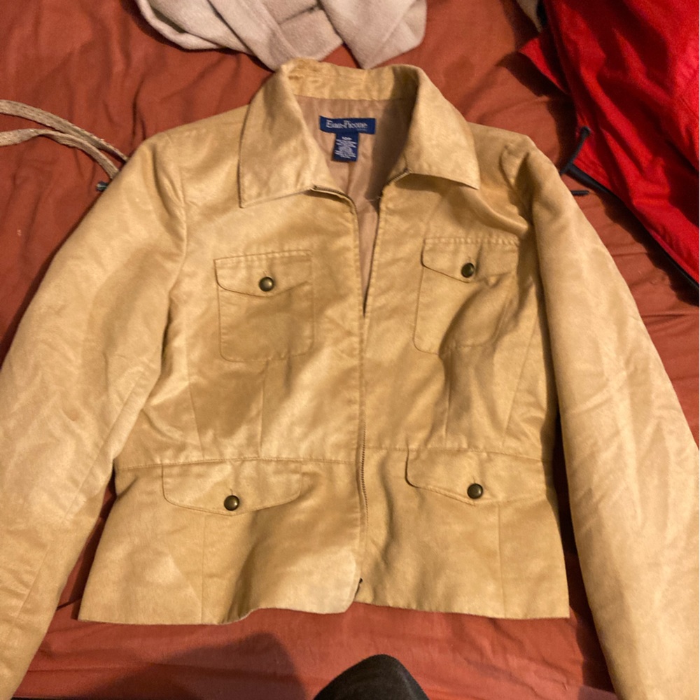 Evan Picone tan petite jacket